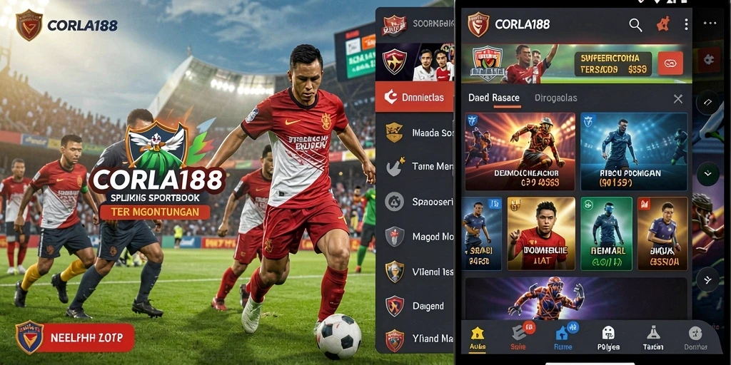 Tampilan aplikasi CORLA188 dengan fitur taruhan langsung yang menarik.