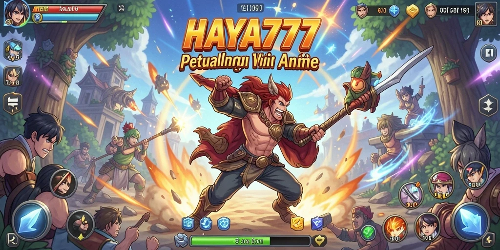 Tampilan gameplay HAYA777 yang menakjubkan dengan karakter anime yang dinamis.