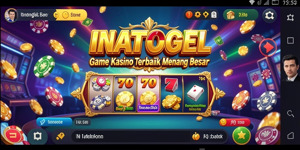 Tampilan gameplay INATOGEL yang mengesankan dengan suasana Kasino.