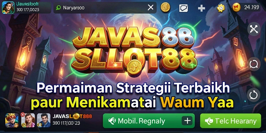 Tampilan gameplay menarik dari JAVASLOT88 saat bertarung dengan strategi.