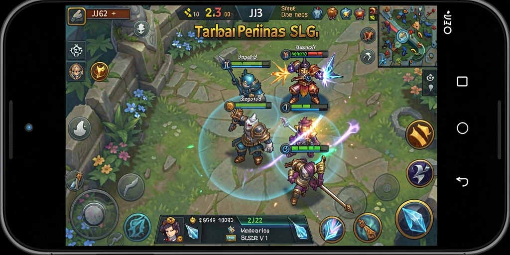 Screenshot tampilan gameplay seru di dunia strategis JJ62.