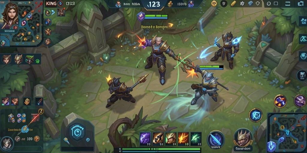 Tampilan gameplay seru dan strategi tim dalam KING123.