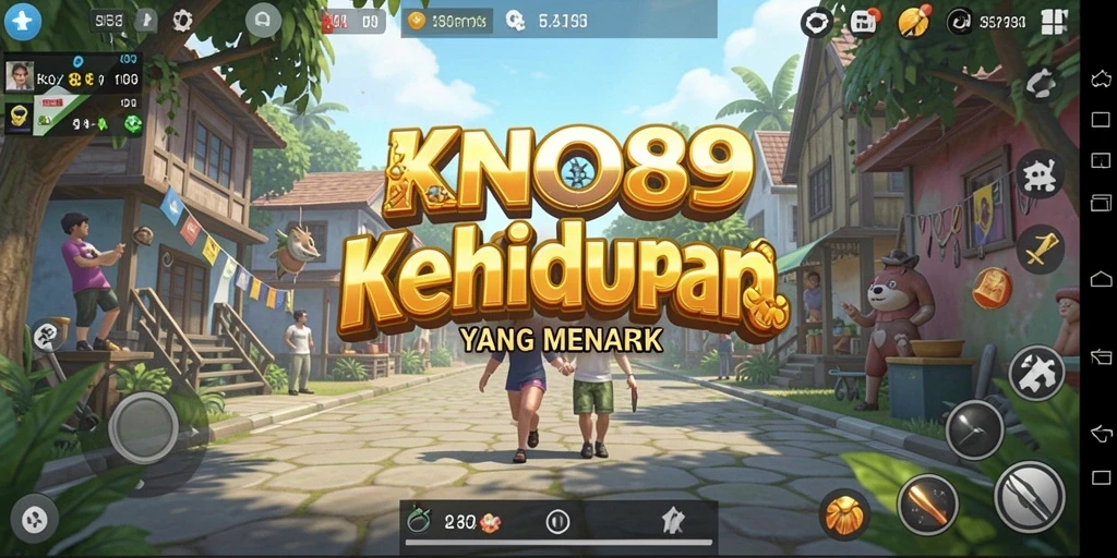 Screenshot gameplay KNO89 yang menunjukkan interaksi karakter dan misi menarik.