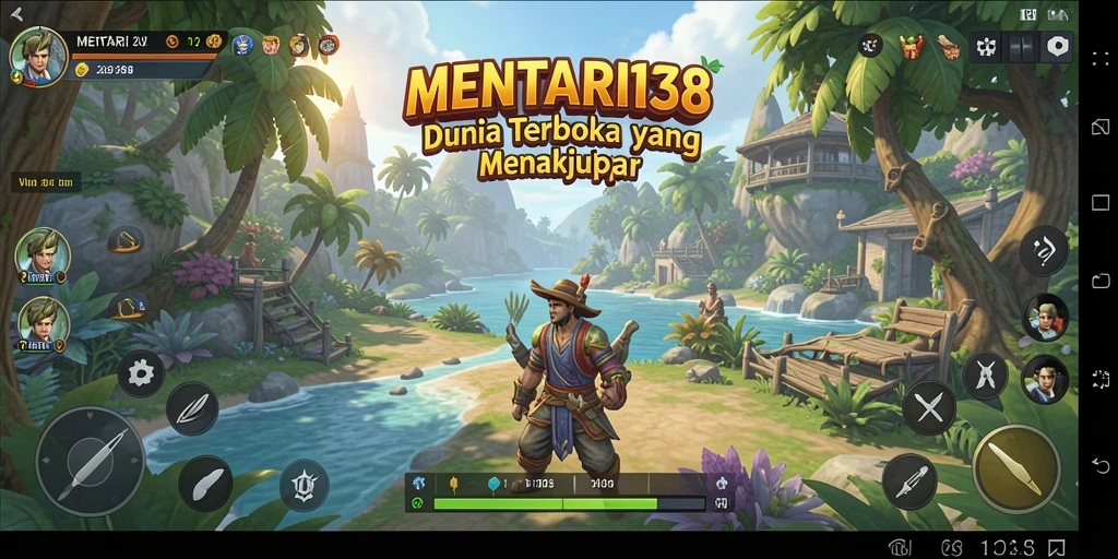 Tampilan gameplay MENTARI138 yang menakjubkan di dunia terbuka.