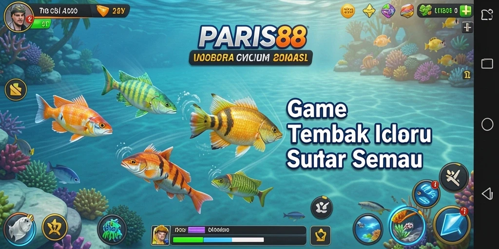 Gameplay seru menembak ikan di PARIS88.