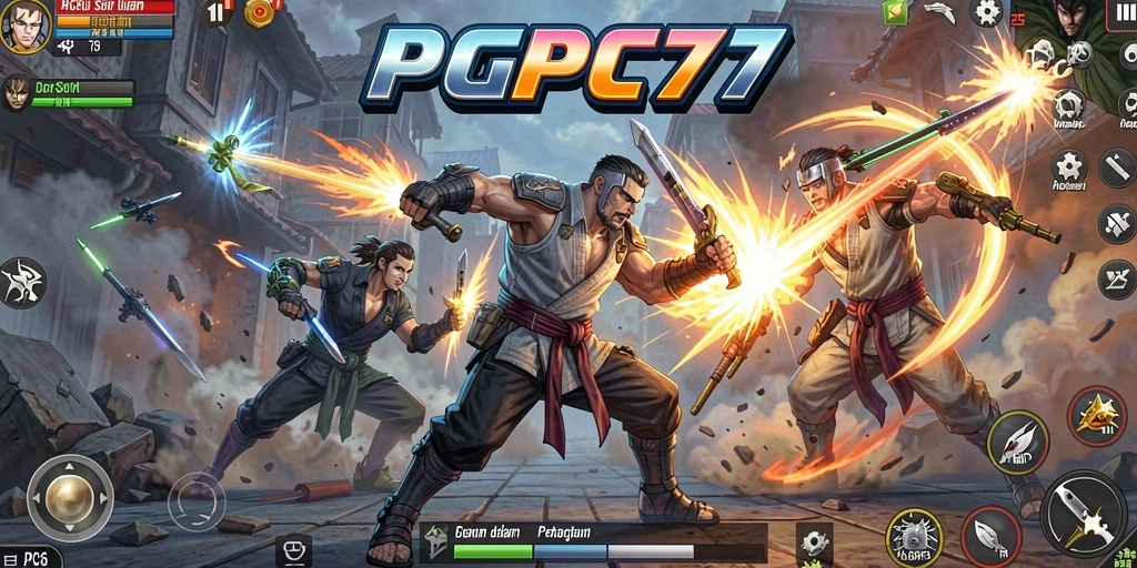 Tampilan gameplay PCPC7 yang menegangkan dan penuh aksi.