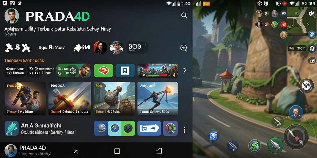 Screenshot utama PRADA4D menampilkan antarmuka aplikasi Utility yang mudah digunakan.