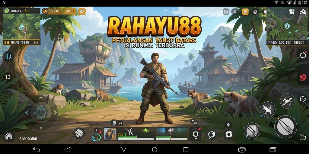 Tampilan gameplay RAHAYU88 di dunia terbuka yang menakjubkan.