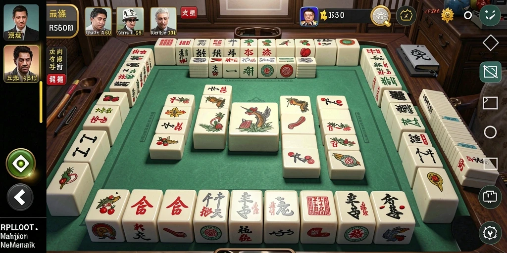 Tampilan gameplay Mahjong yang seru di RPLOOT.