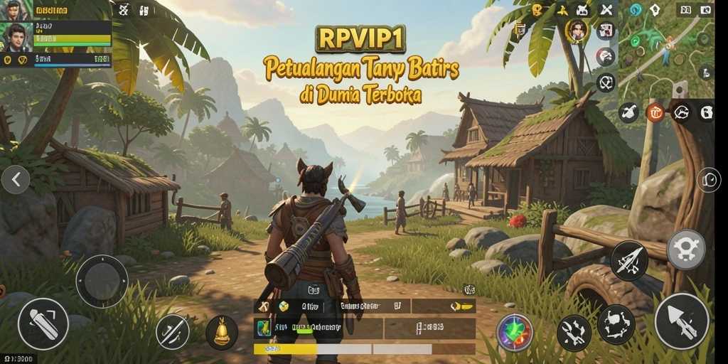 Tampilan gameplay Open World yang memukau dan penuh petualangan.