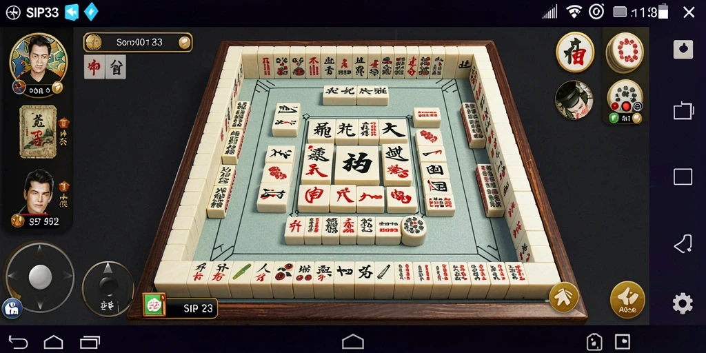 Tampilan screenshot gameplay SIP33 menampilkan keseruan permainan Mahjong.