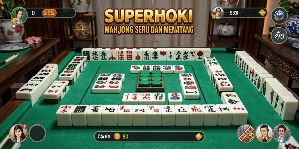 Screenshot utama menunjukkan gameplay seru dan grafis menarik dari SUPERHOKI.