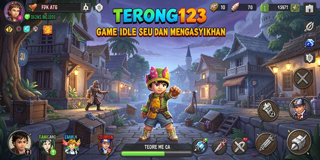 Tampilan gameplay yang santai dan menyenangkan di TERONG123.