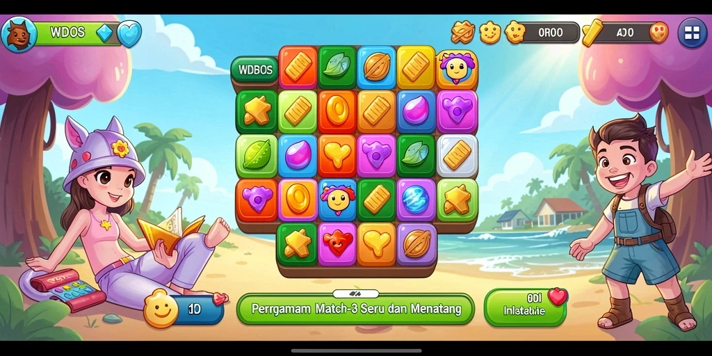 Screenshot WDBOS menampilkan gameplay seru dan grafis menarik.